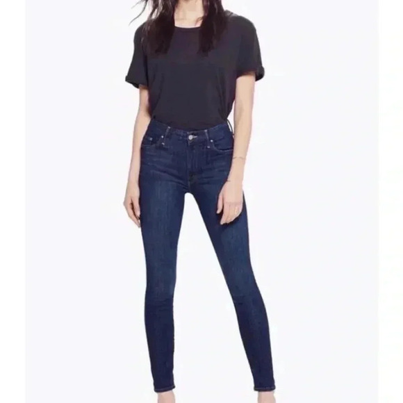 MOTHER Denim - Mother Denim High Waisted Looker in Clean Sweep Blue Wash Denim  Jeans Size 25